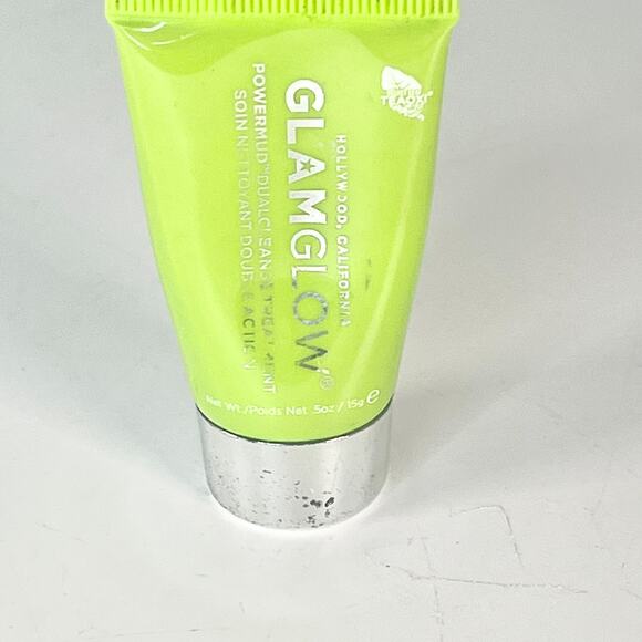 GlamGlow PowerMud DualCleanse Cleanser Face Wash Detoxify Travel .5 oz 15g New - Picture 1 of 5